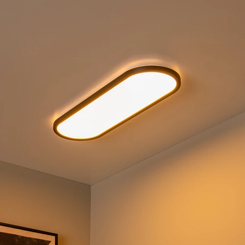 Lucide ELLY - Deckenleuchte - LED Dim. - CCT - 1x24W 2700K/4000K - Opal | Essential - Atmosphäre 1